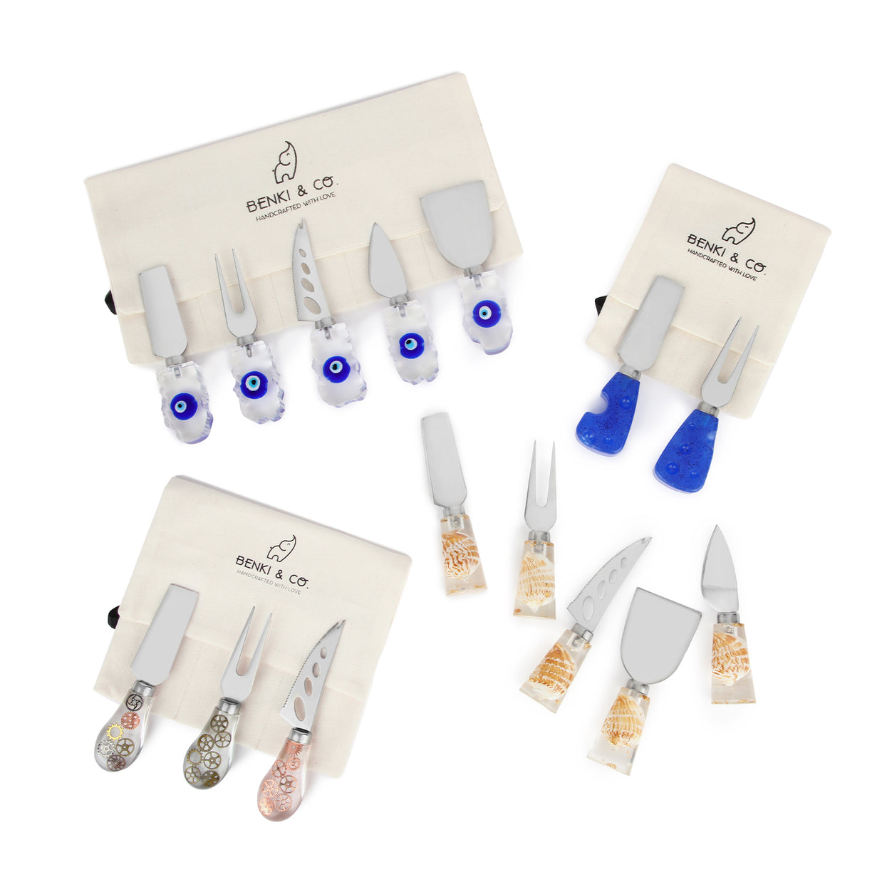 Set x5 de Cuchillos modelo Tubo