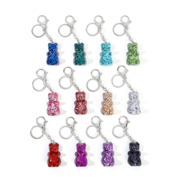 Llavero Gummy Bear Micro con Brillos