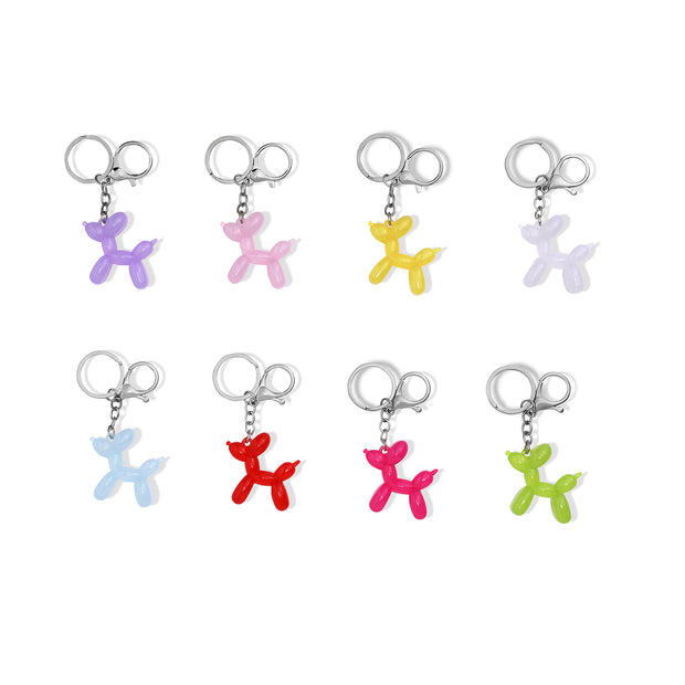 Llavero Perro Globo Translúcido Grande