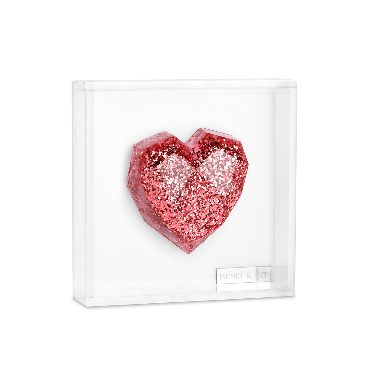 Cuadro Corazón Hexagonal 11x11