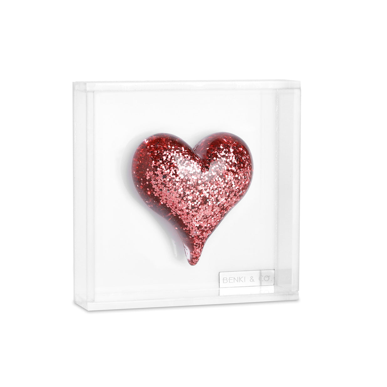 Cuadro Corazón Gota 11x11