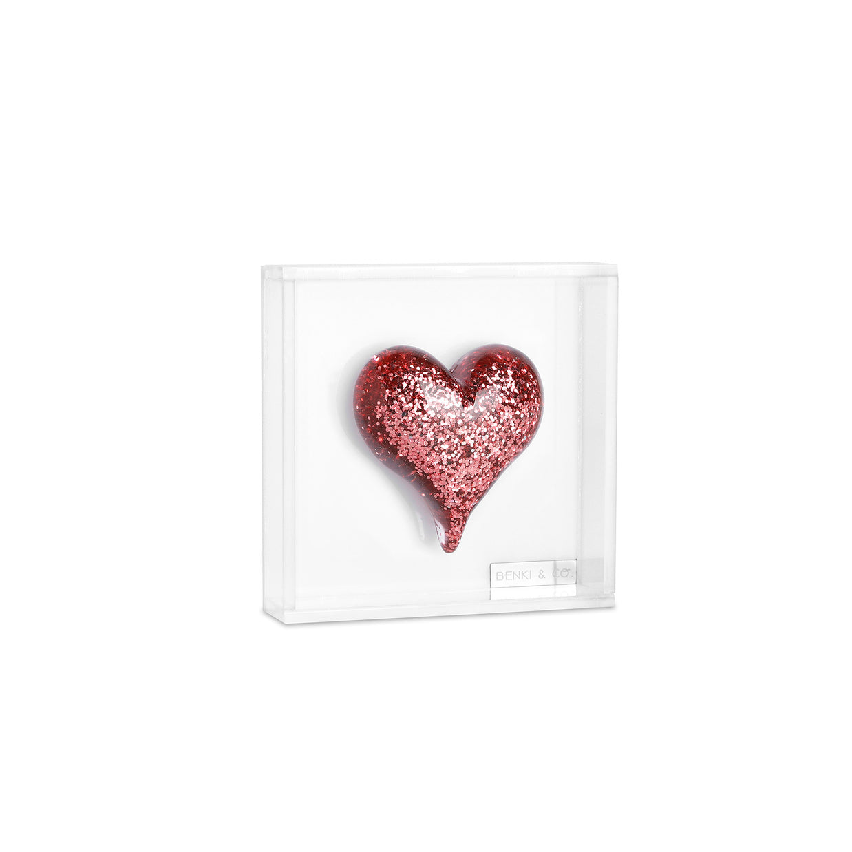 Cuadro Corazón Gota 8x8