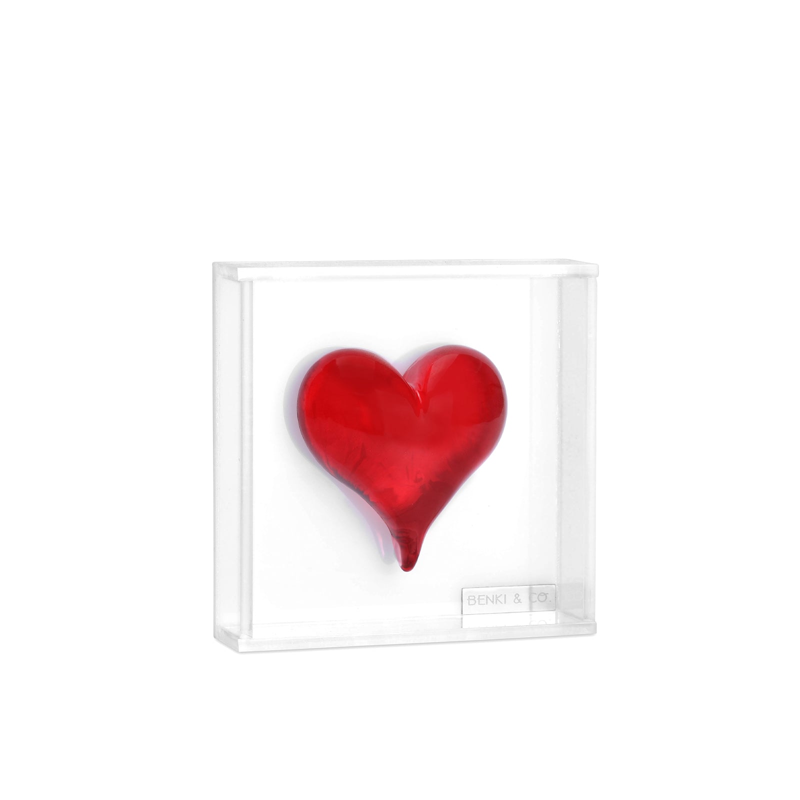 Cuadro Corazón Gota 8x8