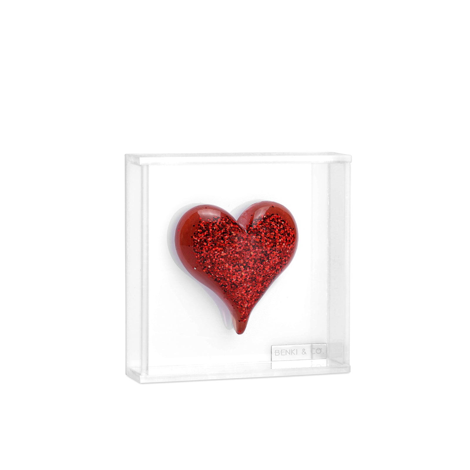 Cuadro Corazón Gota 8x8