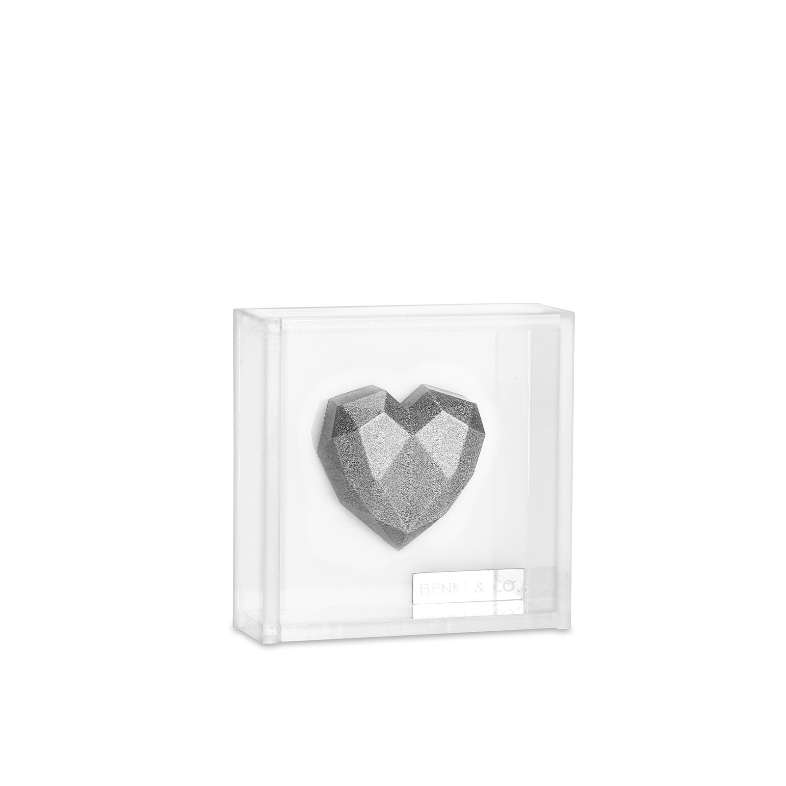 Cuadro Corazón Hexagonal 8x8