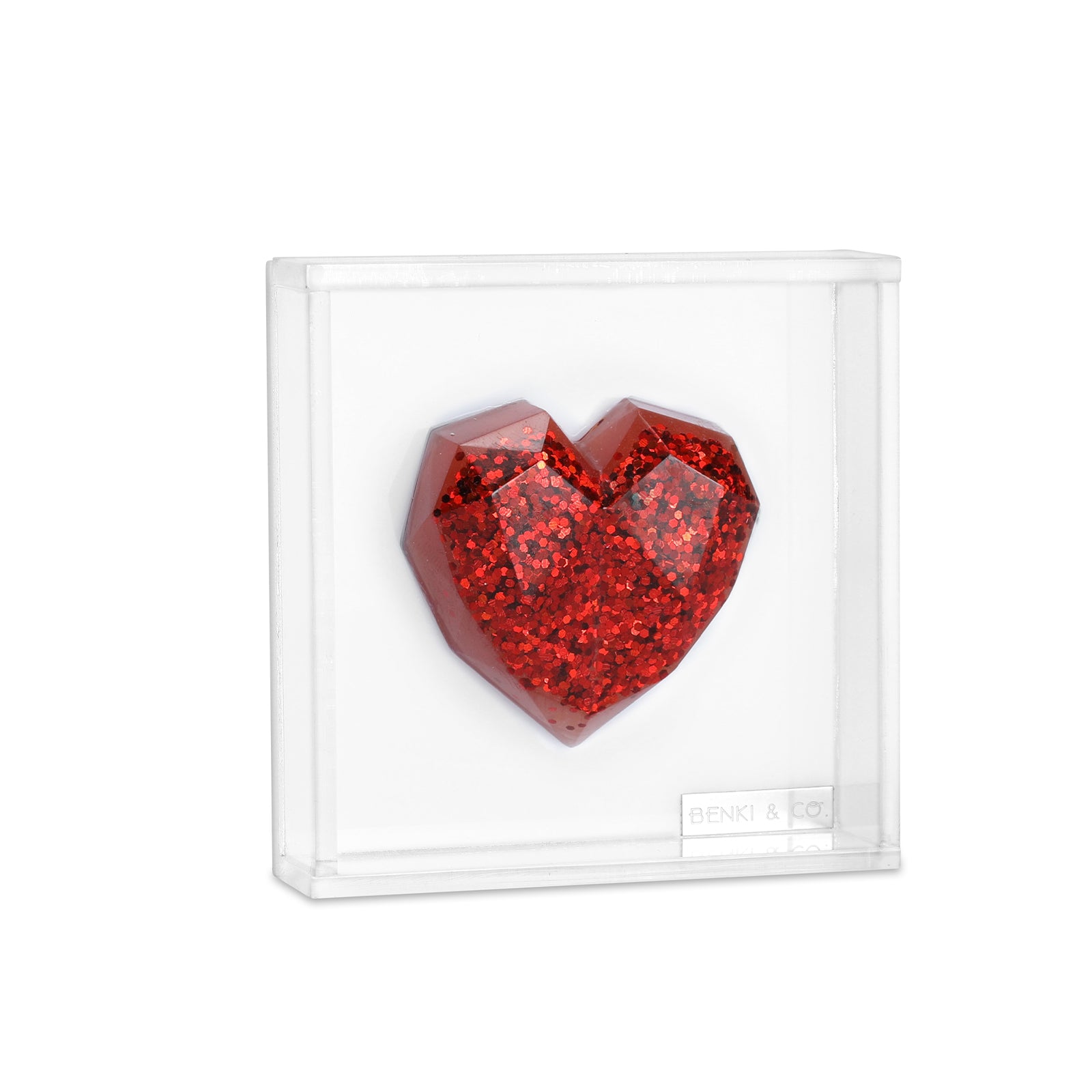 Cuadro Corazón Hexagonal 11x11