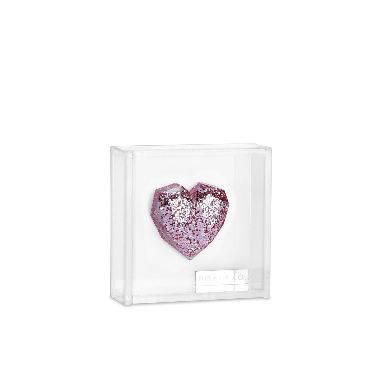 Cuadro Corazón Hexagonal 8x8