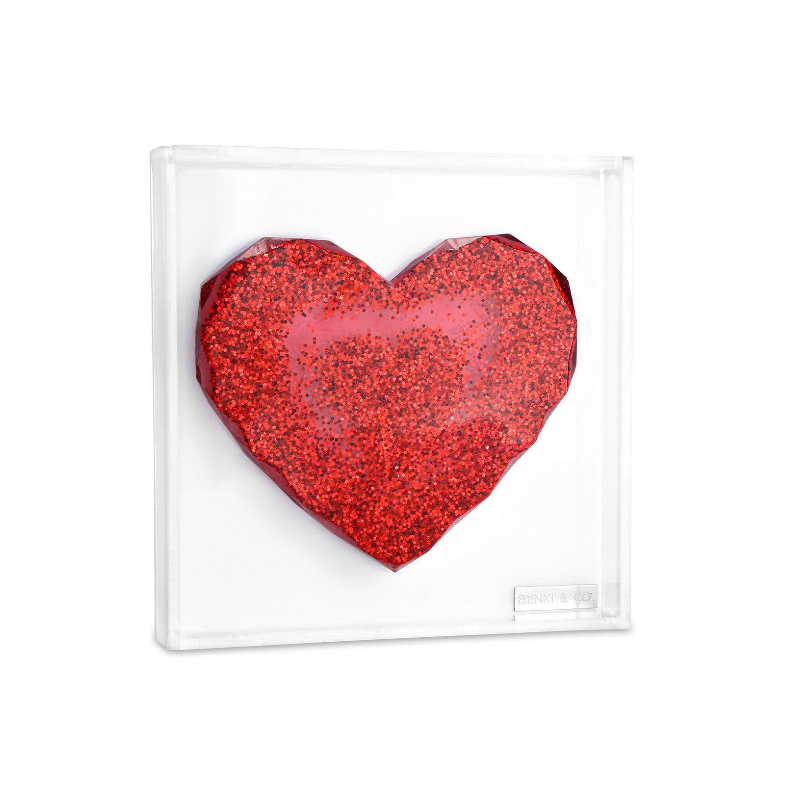 Cuadro Corazón Plano 15x15