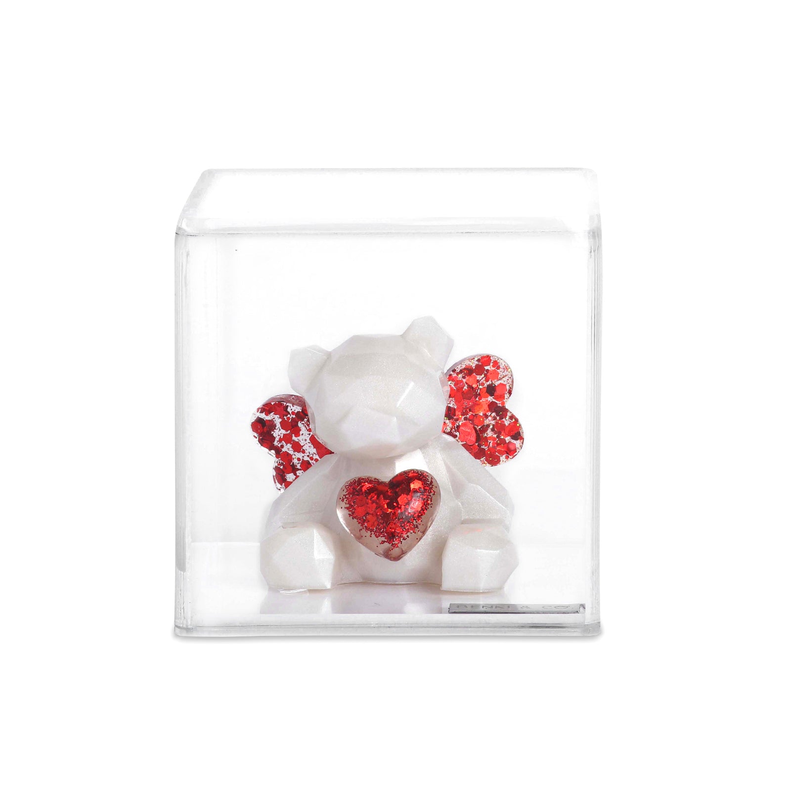 Escultura Angel Teddy Bear con Corazón