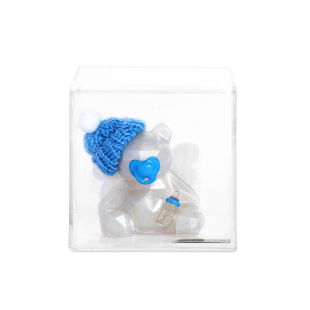 Escultura Angel Teddy Bear con Gorro, Chupón y Biberón