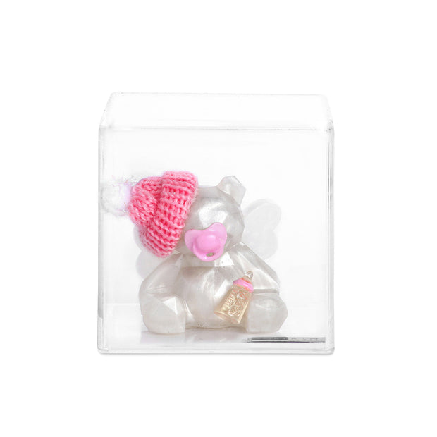 Escultura Angel Teddy Bear con Gorro, Chupón y Biberón